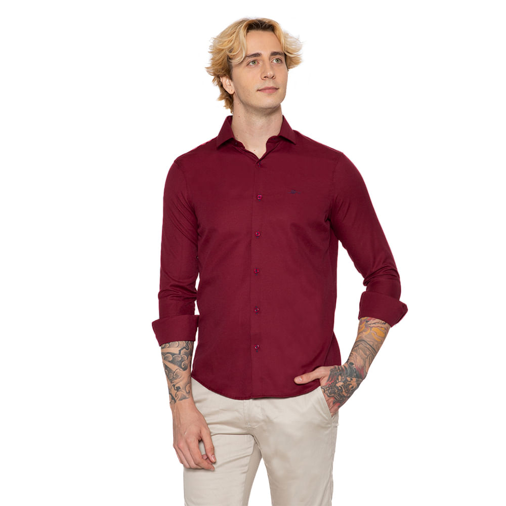 Camisa Social Manga Longa Slim Fit Casual - Remo Fenut - remofenut