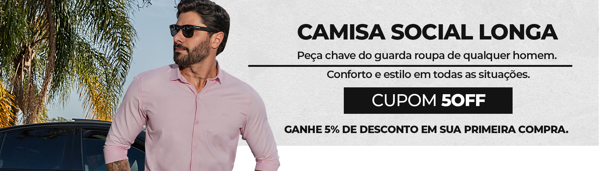 Primeira compra 5% off