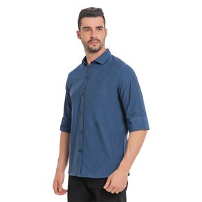 Camisa-Social-Manga-3-4-Doppio-Stille-Mescla-Misto-Remo-Fenut-0