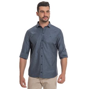 Camisa-Social-Manga-3-4-Doppio-Stille-Mescla-Misto-Remo-Fenut-0