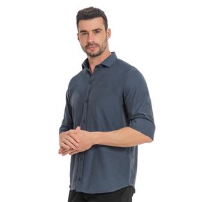 Camisa-Social-Manga-3-4-Doppio-Stille-Mescla-Misto-Remo-Fenut-0